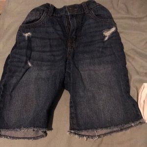 A pair of kid blue jeans